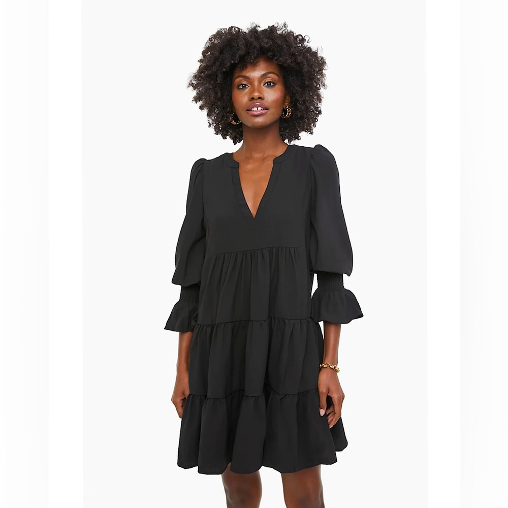 Kenzo Dress, Black crepe